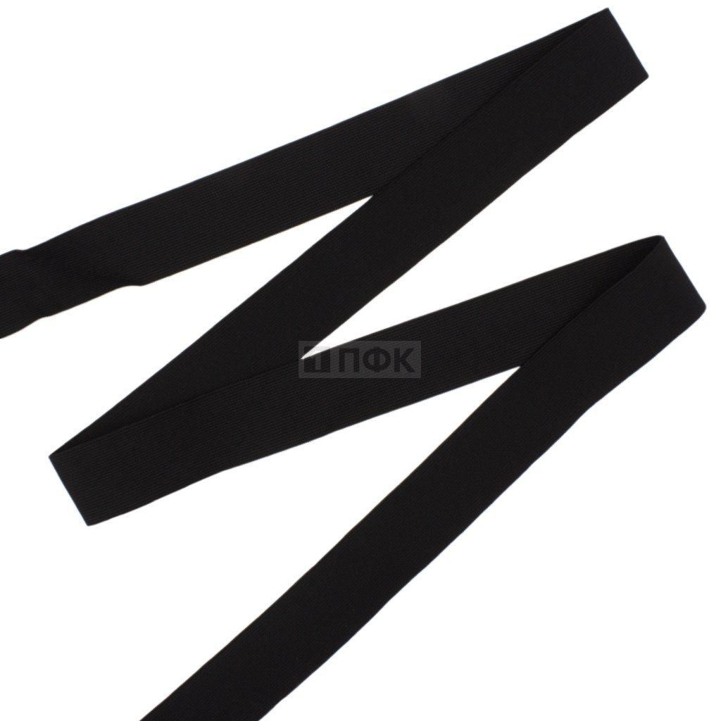 Резинка тканая 40мм 26,53 гр/м цв черный (уп 40м/320м) РБ — ПФКР Резинка тканая 40мм 26,53 гр/м цв черный (уп 40м/320м) РБ