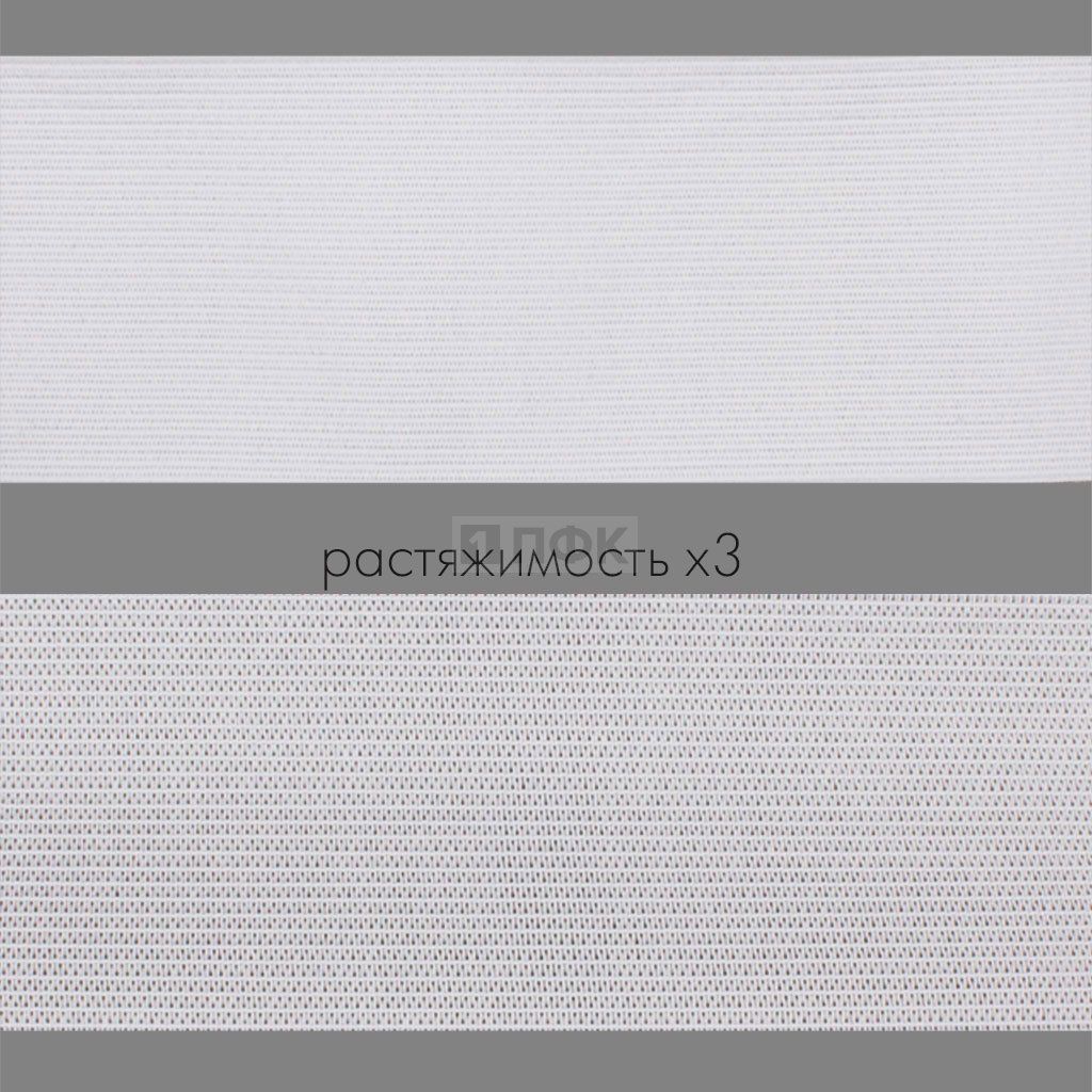 Резинка вязанная 60мм 19.98 гр/м цв белый (рул 40м/уп 200м)