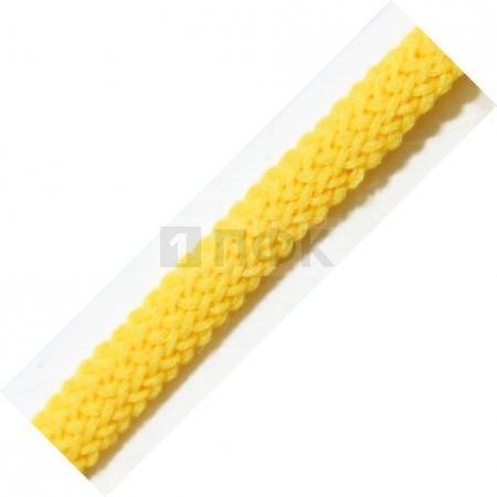 Шнур для одежды 10мм 100% П/Э цв желтый (уп 100м/1000м)