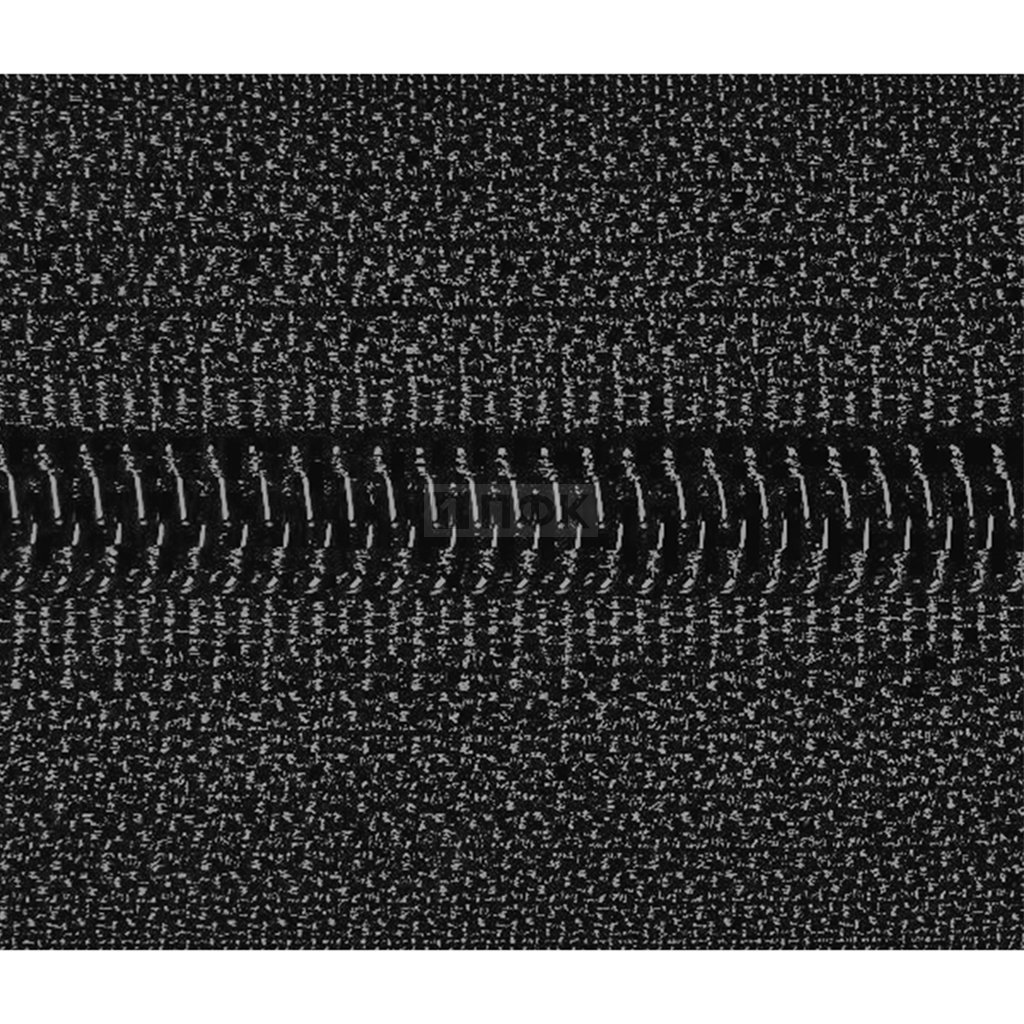 Рулонная молния спиральная (витая) тип 5 цв 322 черный 15гр/м (рул 200м/уп 2000м)