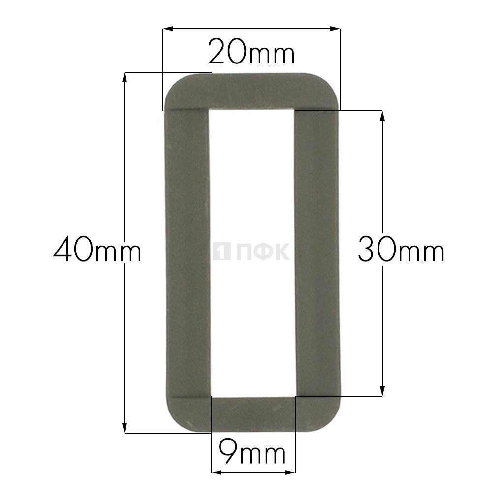 Пряжка-рамка Р-30(ОЩ-30) ПП 30мм цв 328 хаки (уп 1000шт/10000шт)