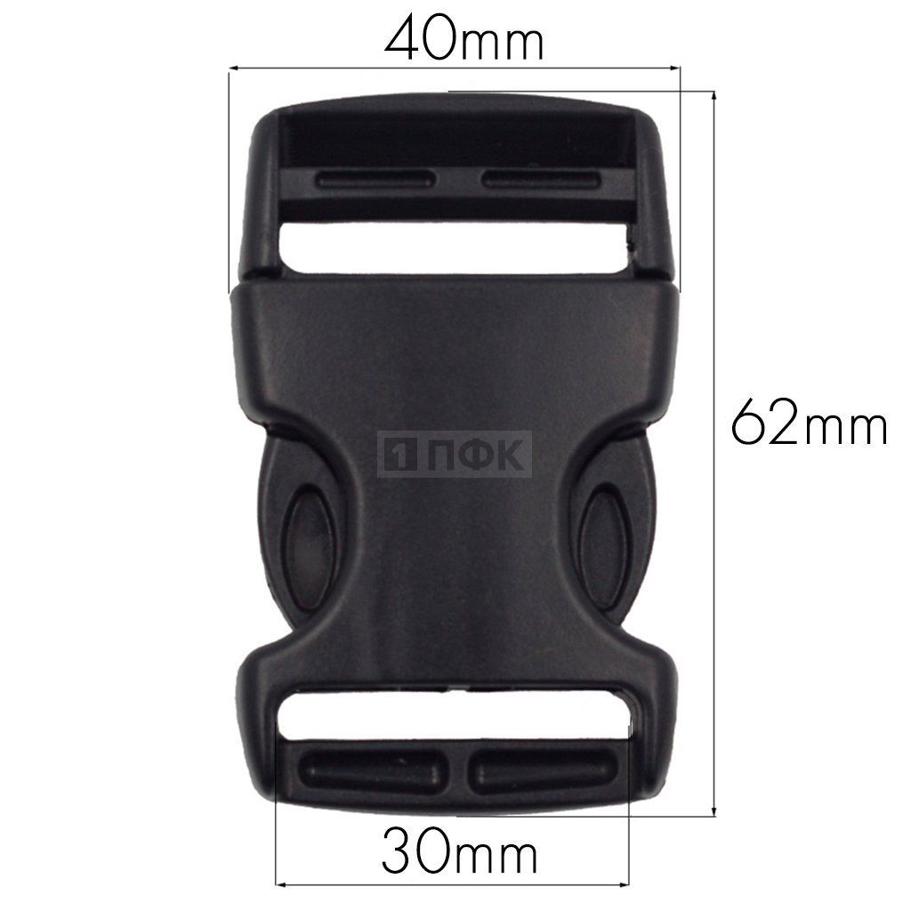 Фастекс Ф-30/1 (защелка-трезубец) ПП 30мм цв черный (уп 1000шт) — ПФКР Фастекс Ф-30/1 (защелка-трезубец) ПП 30мм цв черный (уп 1000шт)