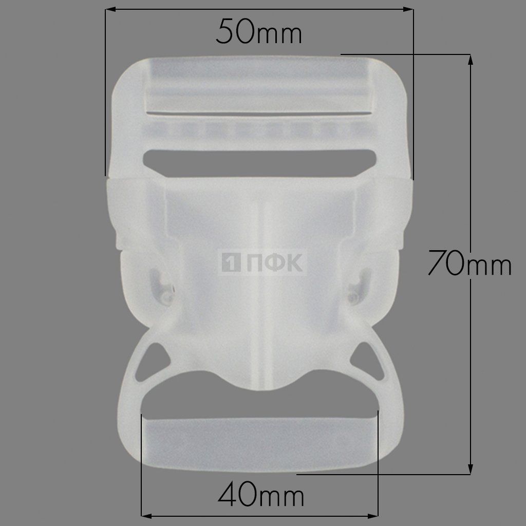 Фастекс НФ-40 (защелка-трезубец) ПП 40мм цв прозрачный (уп 1000шт) — ПФКР Фастекс НФ-40 (защелка-трезубец) ПП 40мм цв прозрачный (уп 1000шт)