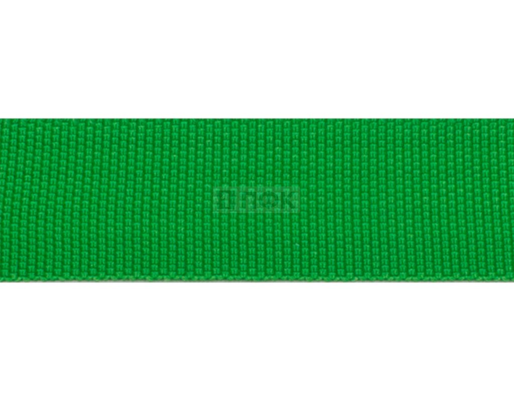 Стропа текстильная (лента ременная) окантовочная 22мм 6,4гр/м цв 15 зеленый (рул 91,44м/уп 1828м)