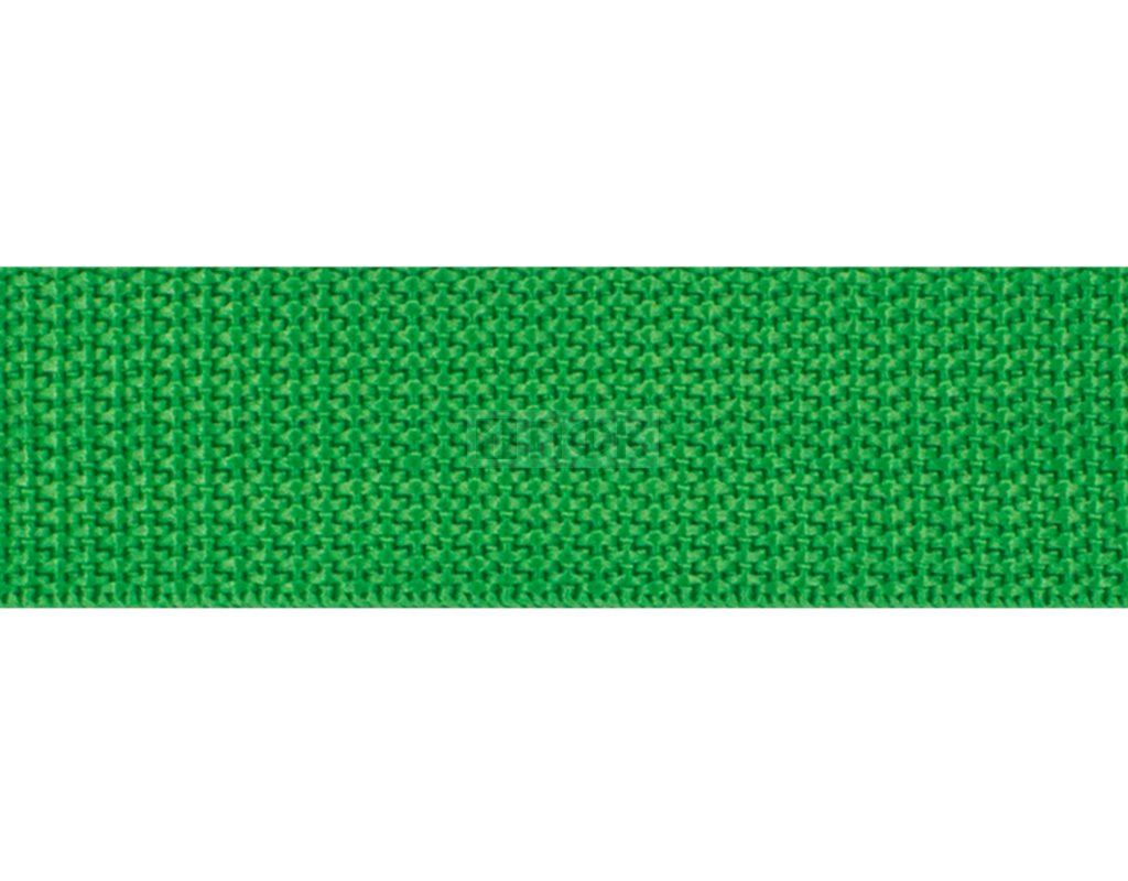 Стропа текстильная (лента ременная) 25мм 13 гр/м цв 27 зеленый ярк (рул 91,44м/уп 2500м)