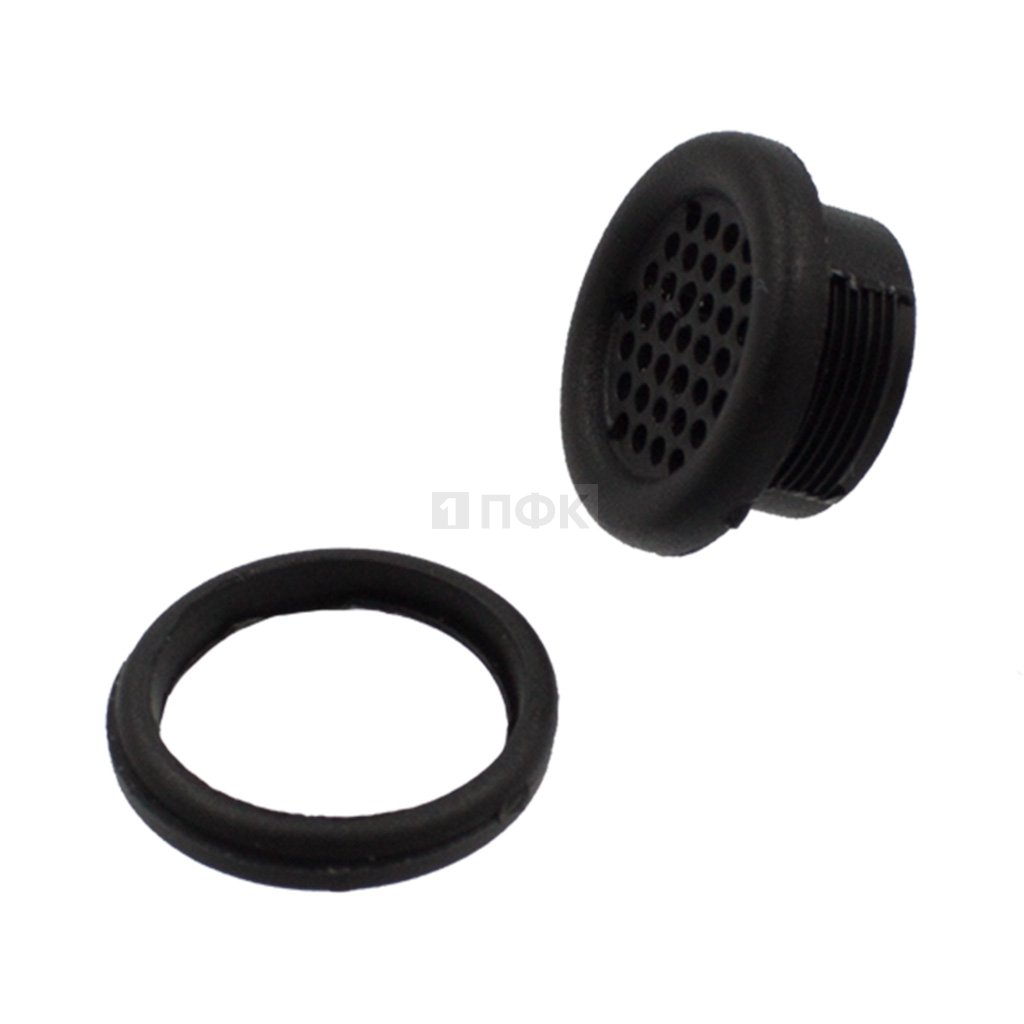 Клапан для вентиляции ВН-600 ПА цв черный (уп 1000шт)