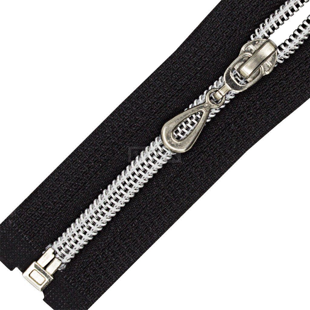 Молния спиральная (витая) тип 7 80см арт.0325 разъем цв 322 зв серебро (уп 100шт) — ПФКР Молния спиральная (витая) тип 7 80см арт.0325 разъем цв 322 зв серебро (уп 100шт)