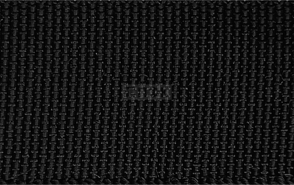 Стропа текстильная (лента ременная) окантовочная 450D 22мм 6,2гр/м цв черный (рул 100м/уп1500м)