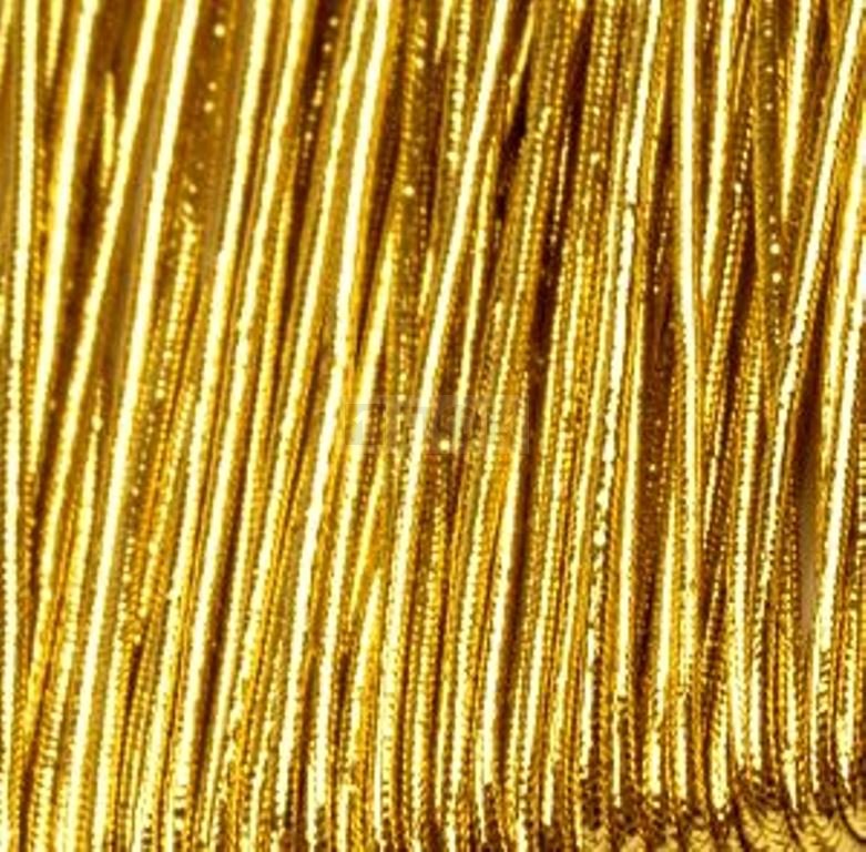 Резинка шляпная (шнур резинка) 2,5мм цв Gold (уп 100м)