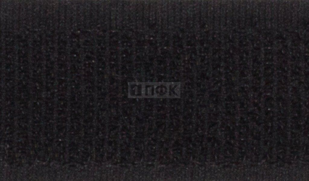 Лента контактная пришивная (липучка/велькро) ГИБРИДНАЯ "2в1" 40(38)мм цв черный (рул 25м/кор 600м)