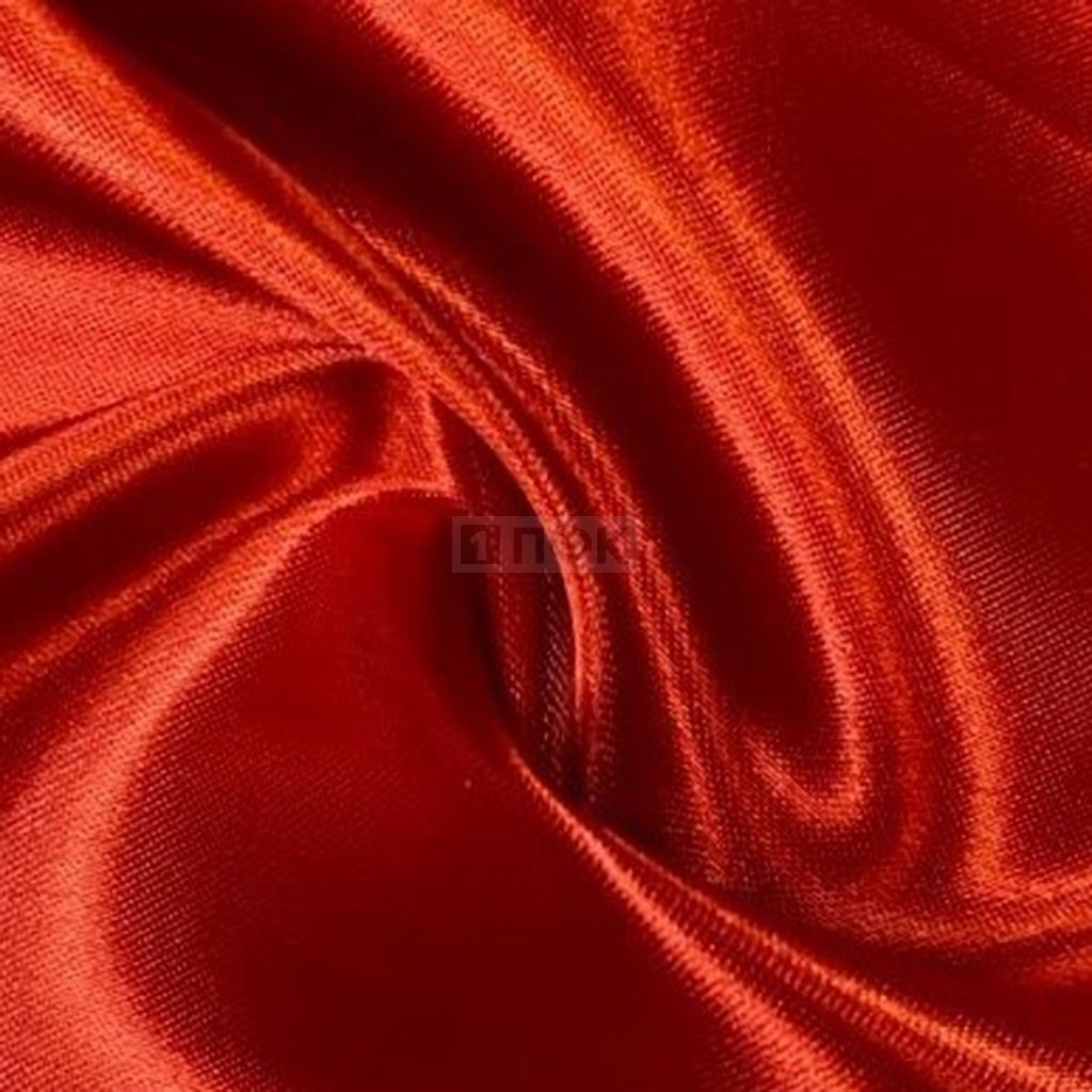 Ткань Атлас-сатин 67гр/м2 шир 150см цв красный 4 (рул 100м)