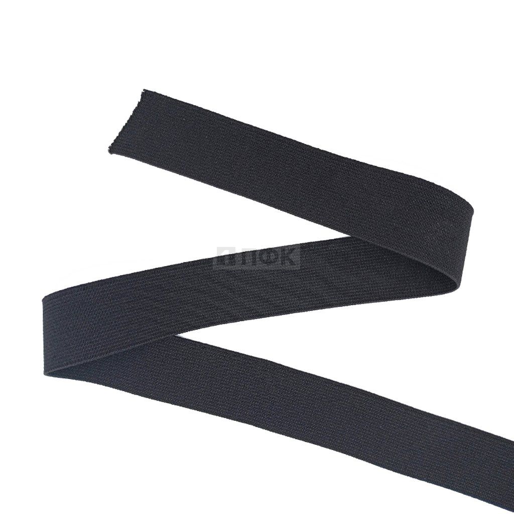 Резинка тканая 30мм 19 гр/м арт.ТРС цв черный (уп 40м/1120м)