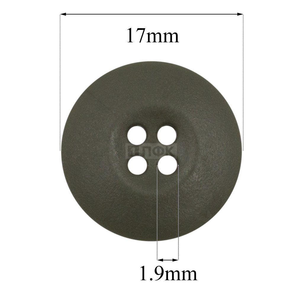 Пуговица НАТО-17 ПП 17мм цв хаки (уп 1000шт)