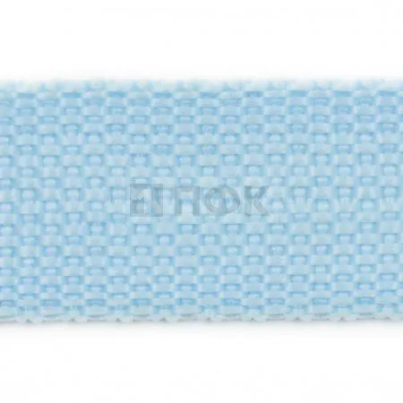 Стропа текстильная (лента ременная) 15мм 6 гр/м цв 430 голубой (рул 50м/уп 3000м)