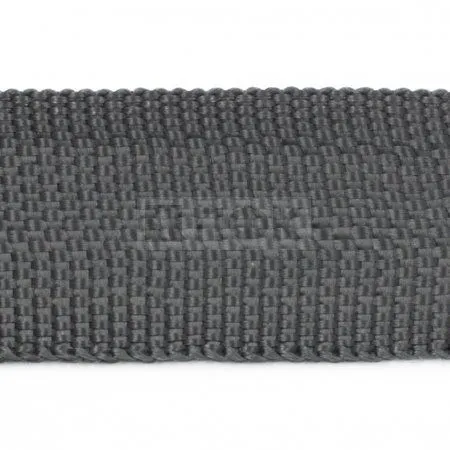 Стропа текстильная (лента ременная) 30мм 17,5 гр/м цв 610 серый тем (рул 50м/уп 3000м)
