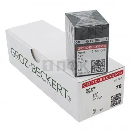 Иглы Groz Beckert DCx27RG 70/10 (уп 100шт)