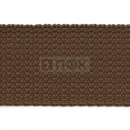 Стропа текстильная (лента ременная) 20мм 6гр/м цв 530 коричневый (рул 50м/уп 3000м)
