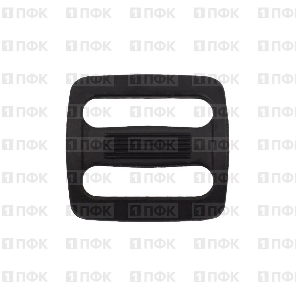 Пряжка двухщелевая ДЩ-20 ПП 20мм цв черный (уп 1000шт/10000шт)