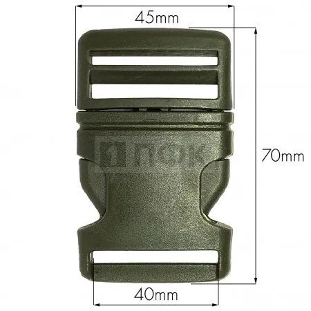 Фастекс (защелка-трезубец) ПП арт.8921 40мм цв оливковый (уп 2700шт) Фастекс (защелка-трезубец) ПП арт.8921 40мм цв оливковый (уп 2700шт)
