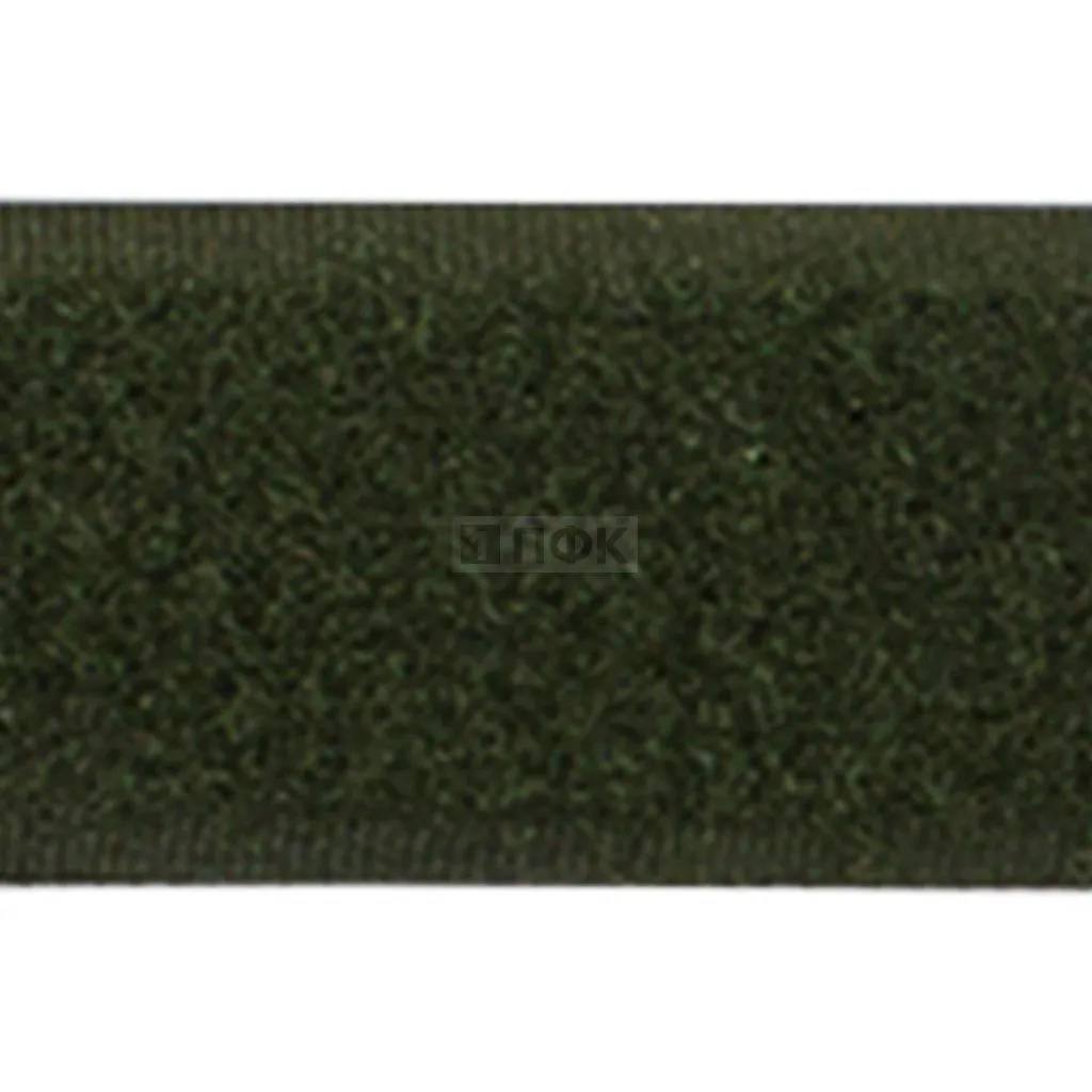 Лента контактная пришивная (липучка/велькро) 40мм цв ХАКИ (ALC) (рул 25м/кор 600м) крючок