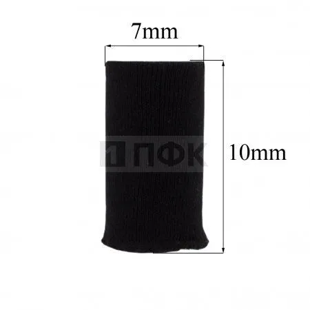 Манжет трикотажный для рук 70хб/30пэ 7*10см цв черный (уп 500пар)