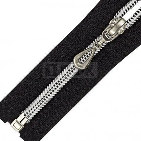 Молния спиральная (витая) тип 7 70см арт.0325 разъем цв 322 зв серебро (уп 100шт)