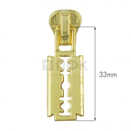 Бегунок трактор тип 5 автомат SD470 "лезвие" цв золото (уп 1000шт/10000шт)