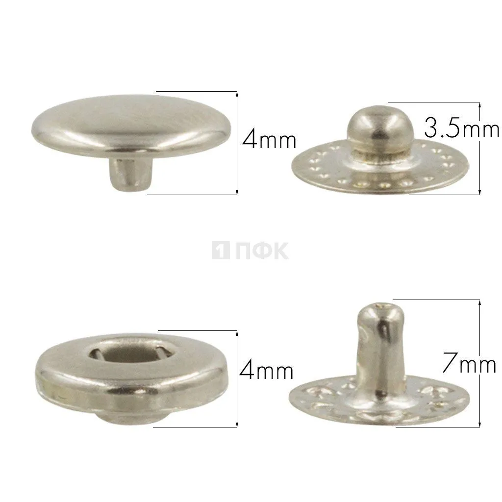 Кнопка для одежды 10мм Альфа нерж цв никель (уп 1440шт) NEW STAR — ПФКР Кнопка для одежды 10мм Альфа нерж цв никель (уп 1440шт) NEW STAR