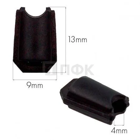 Наконечник для шнура 27103-Н ПА цв черный (уп 1000шт)