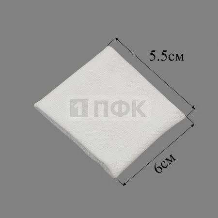 Манжет трикотажный для рук п/э 6см* 5,5см цв белый (уп 100пар)