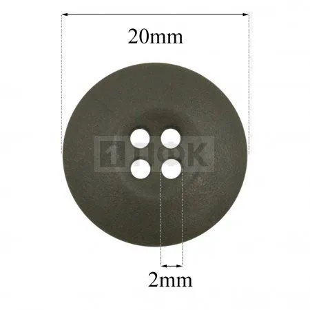 Пуговица НАТО-20 ПП 20мм цв хаки (уп 1000шт)