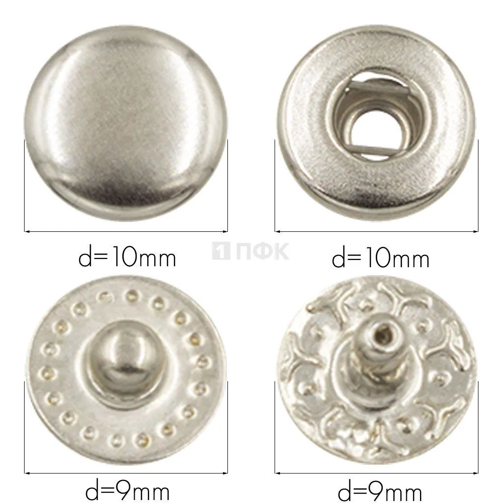 Кнопка для одежды 10мм Альфа нерж цв никель (уп 1440шт) NEW STAR — ПФКР Кнопка для одежды 10мм Альфа нерж цв никель (уп 1440шт) NEW STAR