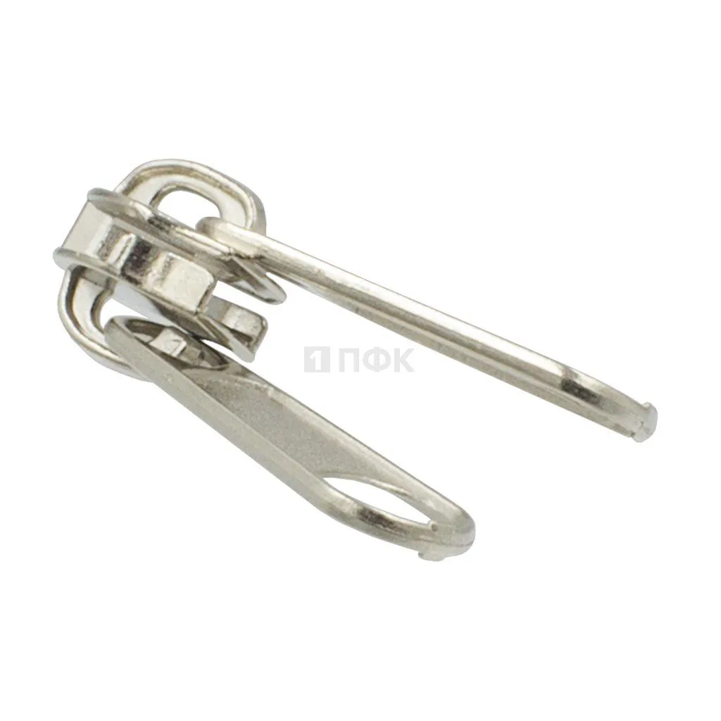 Бегунок для спиральной (витой) молнии тип 8 галант цв никель (уп 500шт/5000шт) ДВОЙНОЙ — ПФКР Бегунок для спиральной (витой) молнии тип 8 галант цв никель (уп 500шт/5000шт) ДВОЙНОЙ