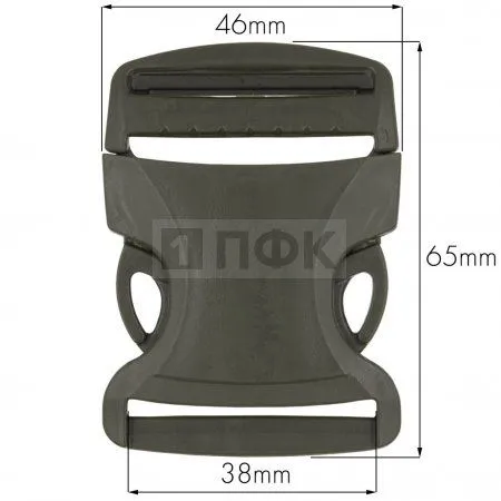Фастекс (защелка-трезубец) ПП 40мм 65*48*12 цв хаки (уп 100шт) Фастекс (защелка-трезубец) ПП 40мм 65*48*12 цв хаки (уп 100шт)