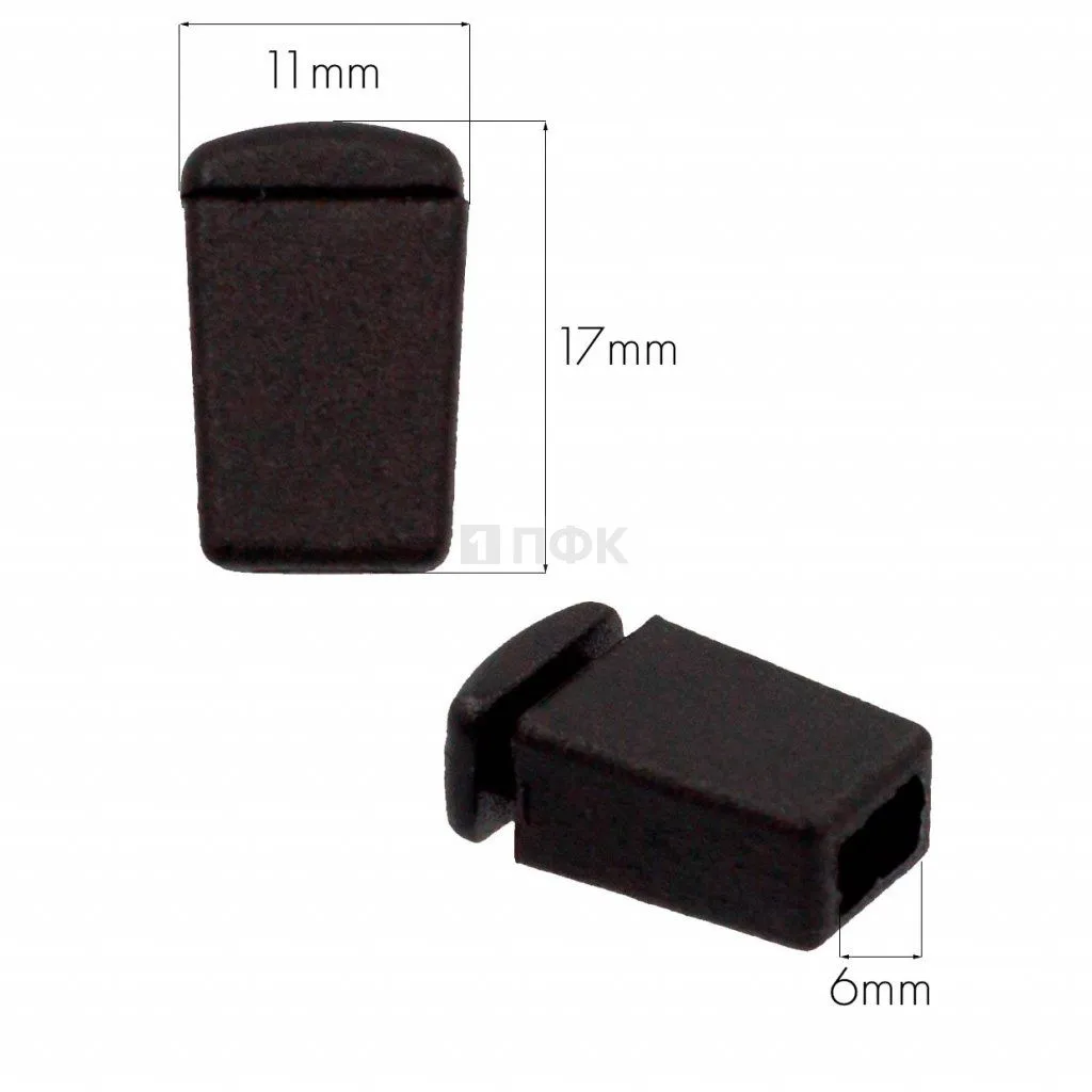 Наконечник для шнура 27102-Н ПА цв черный (уп 1000шт) — ПФКР Наконечник для шнура 27102-Н ПА цв черный (уп 1000шт)