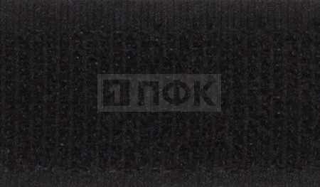 Лента контактная пришивная (липучка/велькро) 100мм цв 090 черный (рул 25м/кор 125м)