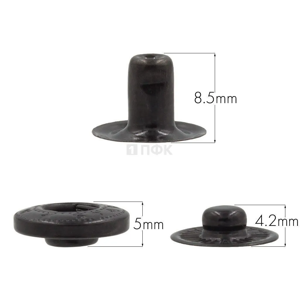 3 Части кнопки для одежды 15мм Альфа нерж цв оксид (уп 720шт) NEW STAR