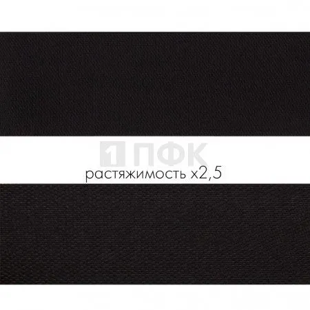 Резинка помочная мелкая 40мм 37,76 гр/м цв черный (уп 20м/160м) РБ