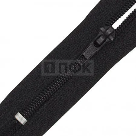 Молния спиральная (витая) тип 5 12см н/р полуавтомат цв 322 черный (уп 100шт)