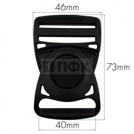 Фастекс Ф-40/1 (защелка-трезубец) ПП 40мм цв черный (уп 1000шт) Фастекс Ф-40/1 (защелка-трезубец) ПП 40мм цв черный (уп 1000шт)