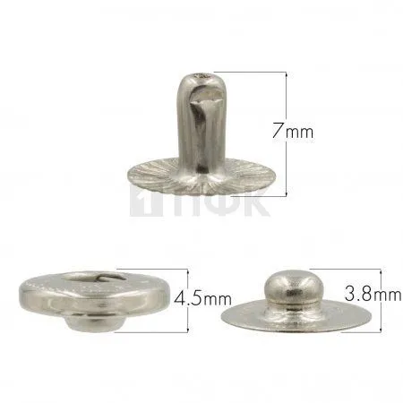 3 Части кнопки для одежды 12,5мм Альфа нерж цв никель (уп 1440шт) BUTTONI 3 Части кнопки для одежды 12,5мм Альфа нерж цв никель (уп 1440шт) BUTTONI