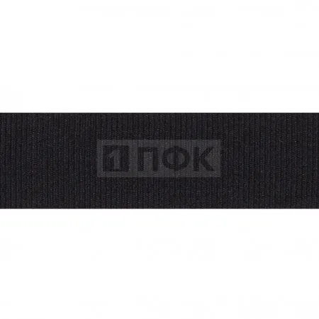 Лента репсовая (тесьма вешалочная) 20мм цв 322 черный (уп 50м/1500м)