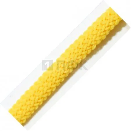 Шнур для одежды 5мм 100% П/Э цв желтый (уп 100м/2500м)