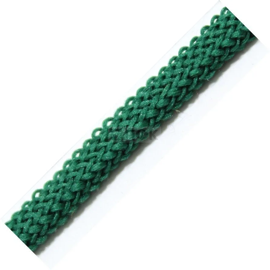 Шнур для одежды 15мм 100% Х/Б цв зеленый тем (уп 100м/1000м)