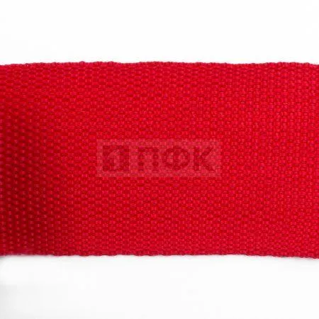 Стропа текстильная (лента ременная) 25мм 17,5 гр/м цв 200 красный (рул 50м/уп 3000м)