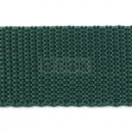Стропа текстильная (лента ременная) 15мм 8 гр/м цв 310 зеленый тем (рул 50м/уп 3000м)