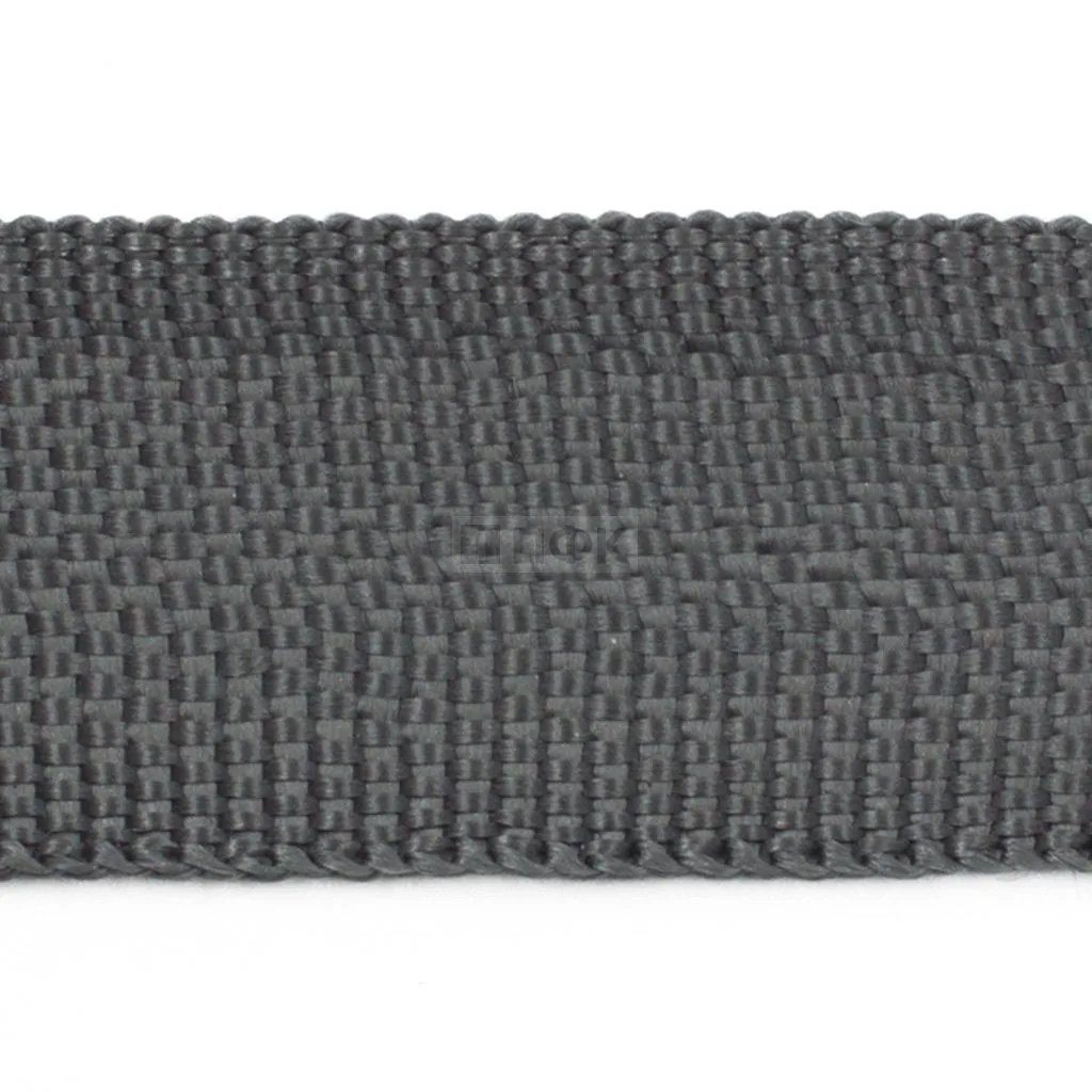Стропа текстильная (лента ременная) 10мм 2,7 гр/м цв 610 серый тем (рул 50м/уп 3000м)