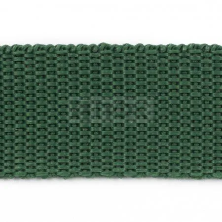 Стропа текстильная (лента ременная) 15мм 8 гр/м цв 300 зеленый (рул 50м/уп 3000м)